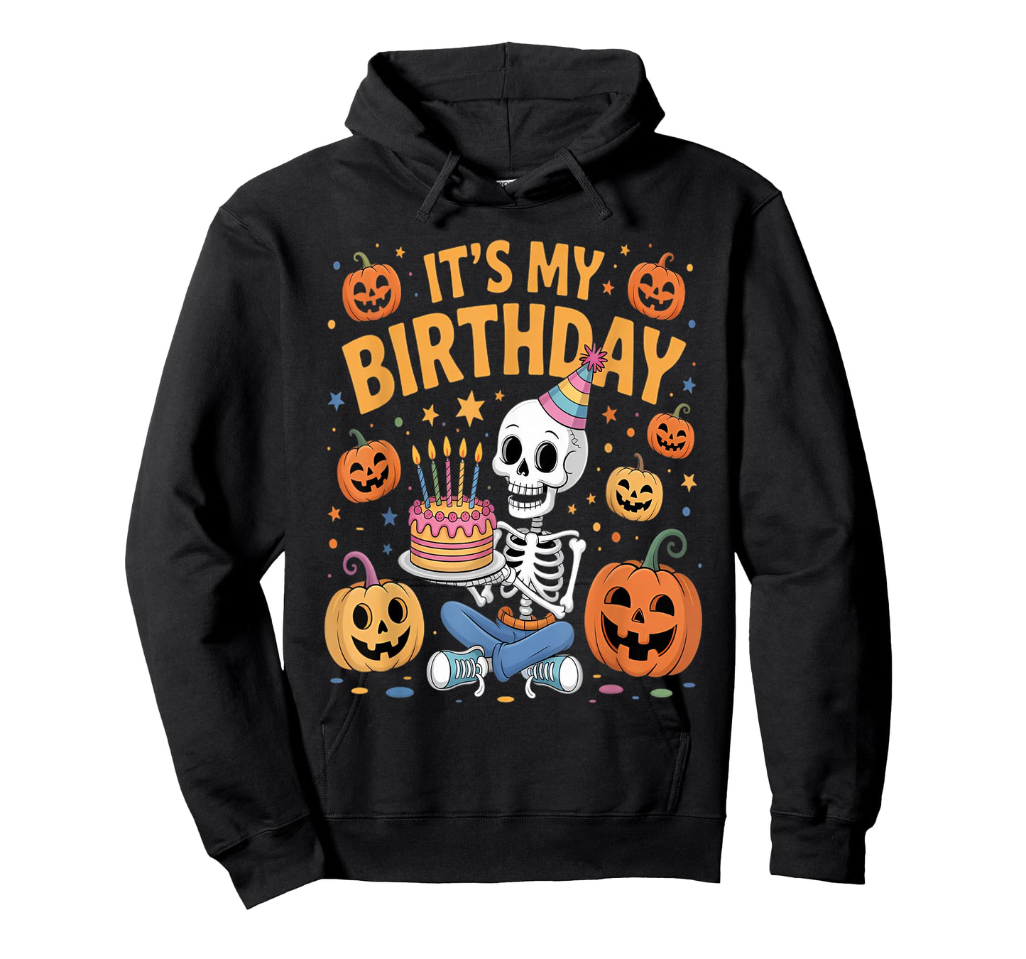 It's My Birthday Skeleton Happy Halloween Birthday T-Shirt