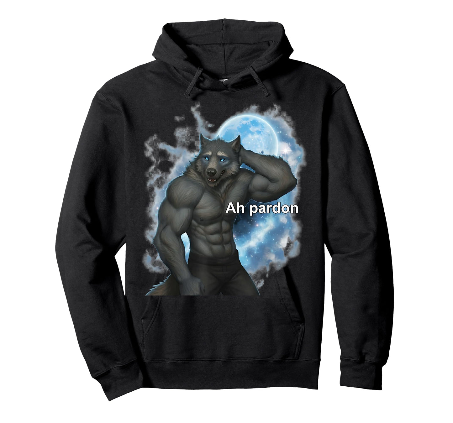 Alpha Wolf Funny Meme Ah Pardon Brainrot T-Shirt