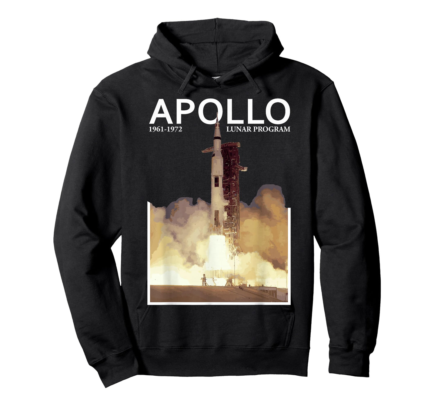 Apollo Lunar Gift For Women Saturn V Rocket Moon Landing T-Shirt