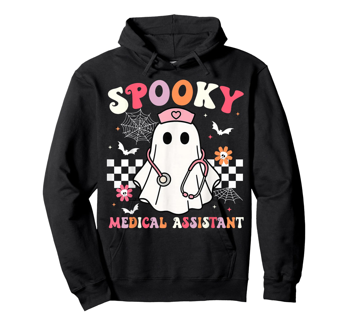 Groovy Spooky Medical Assistant Cute Halloween Med Assistant T-Shirt