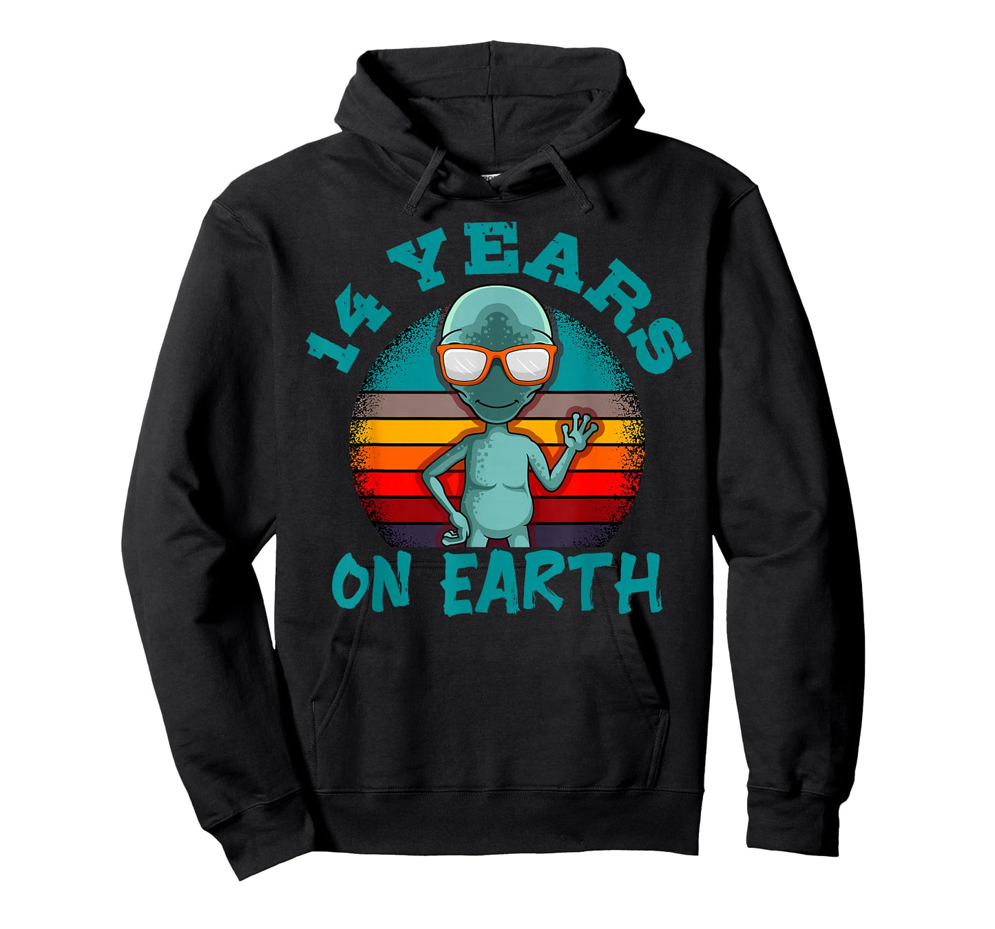 Alien 14th Birthday Party UFO Space Galaxy Traveler Cosmos T-Shirt