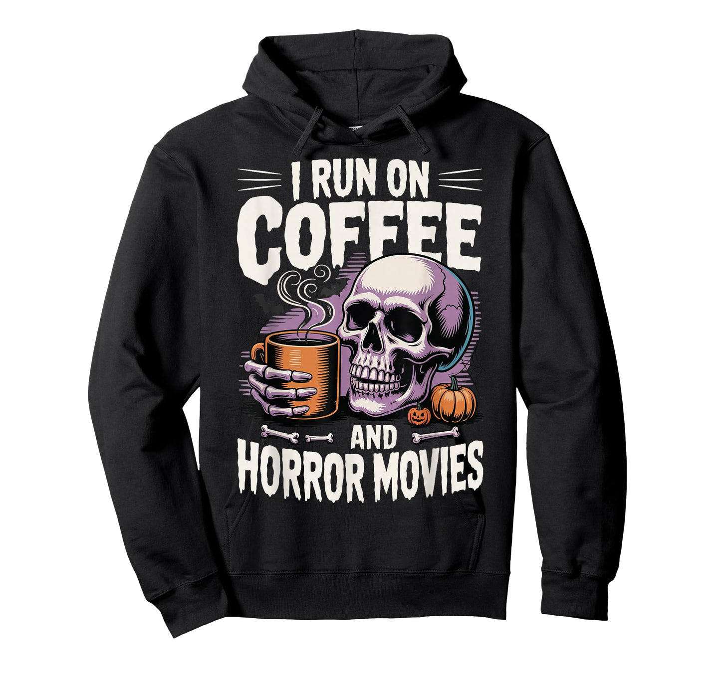 I Run On Coffee and Horror Movies T-Shirt