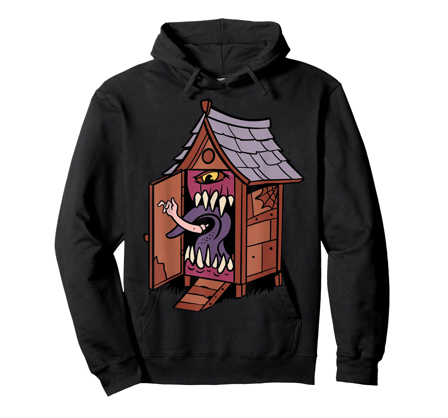 Monster House Design With Giant Eye And Quirky Features T-Shirt