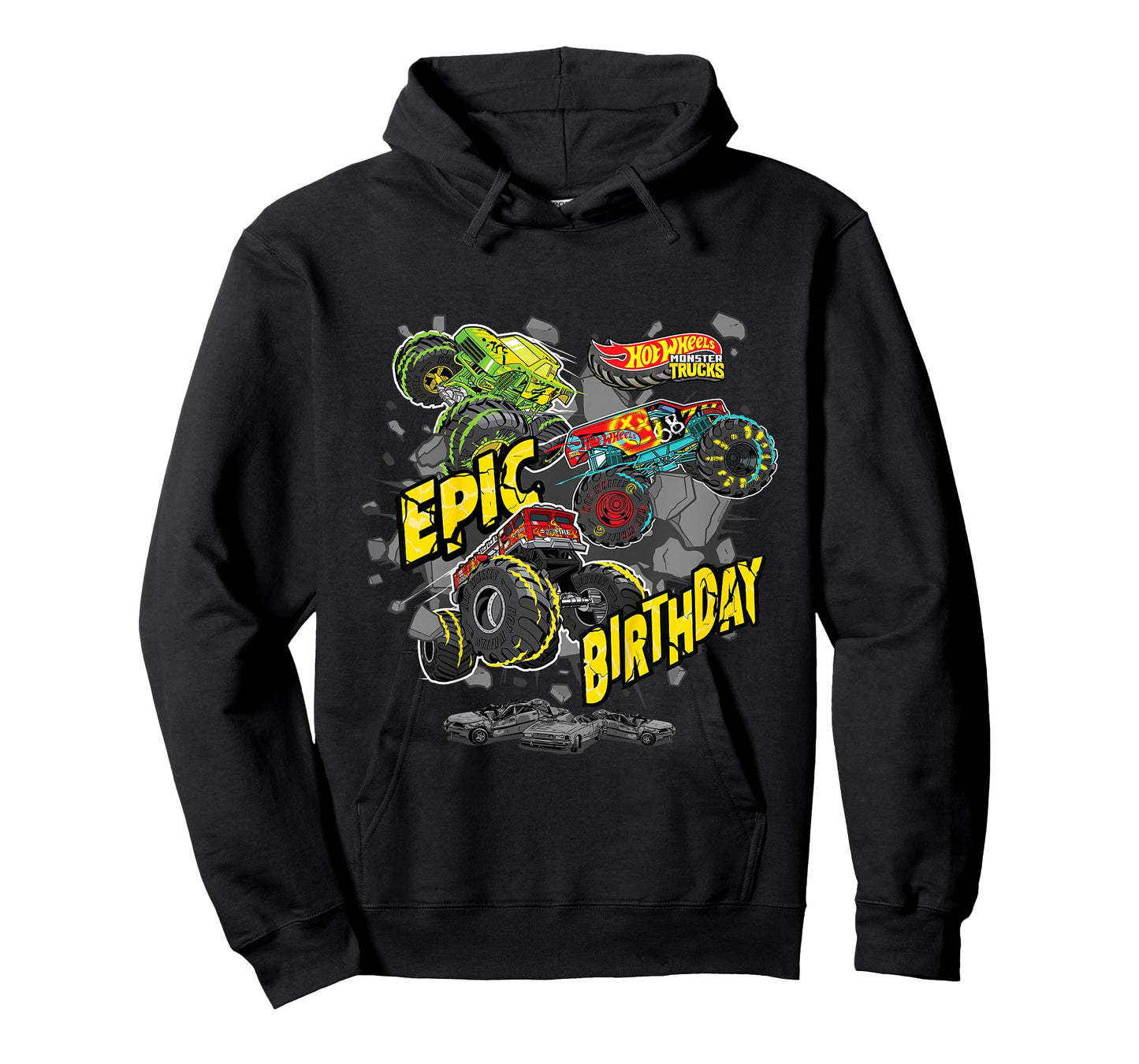 Kids Hot Wheels Monster Trucks - Epic Birthday T-Shirt