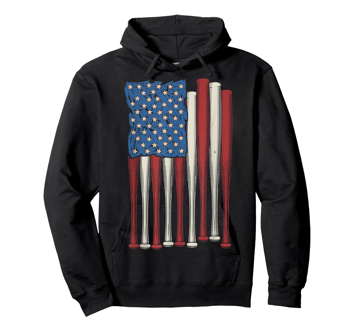 Baseball US Flag T-Shirt