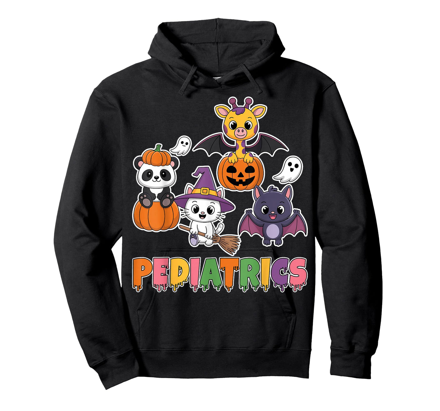 PEDS Pediatric Nurse Spooky Ghost Halloween Costume T-Shirt