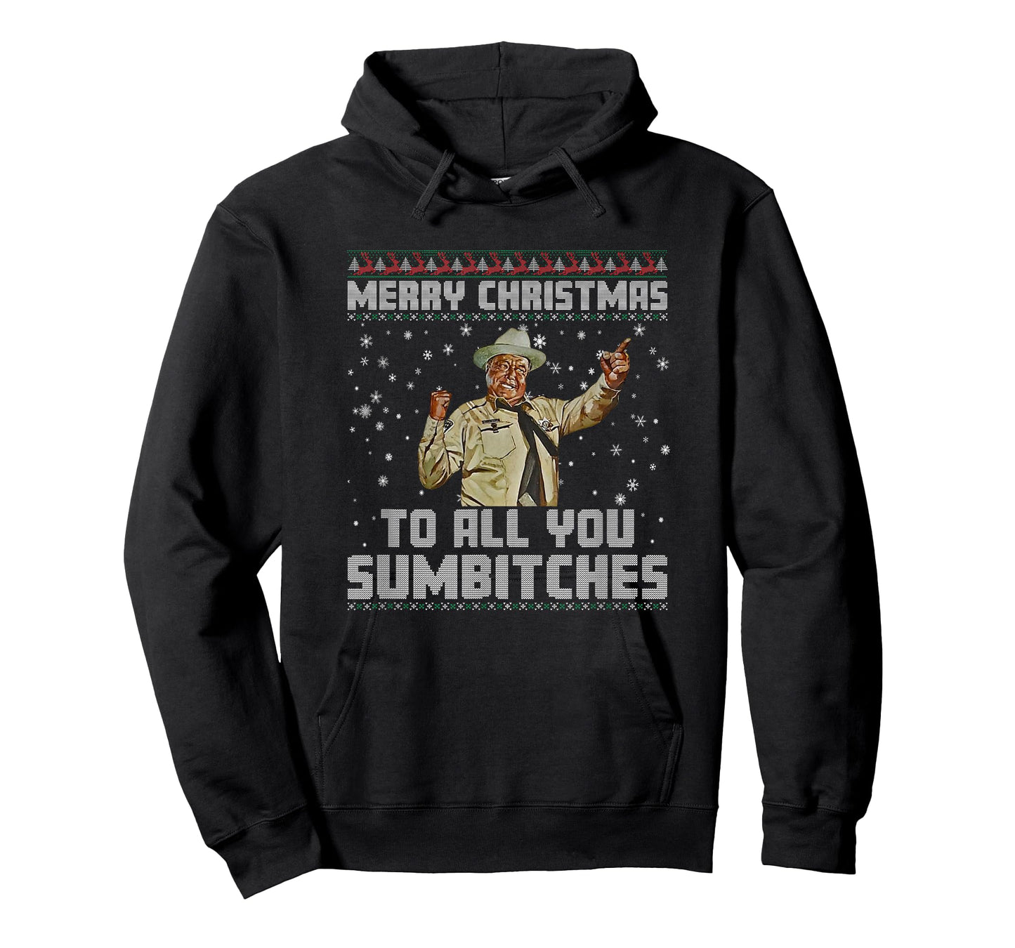 Merry Christmas to All You Sumbitches Ugly Sweater Style T-Shirt