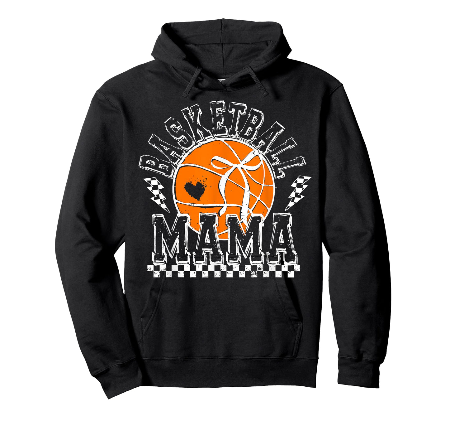 Basketball Mama Coquette Bow Game Day Funny Sports Lover Mom T-Shirt