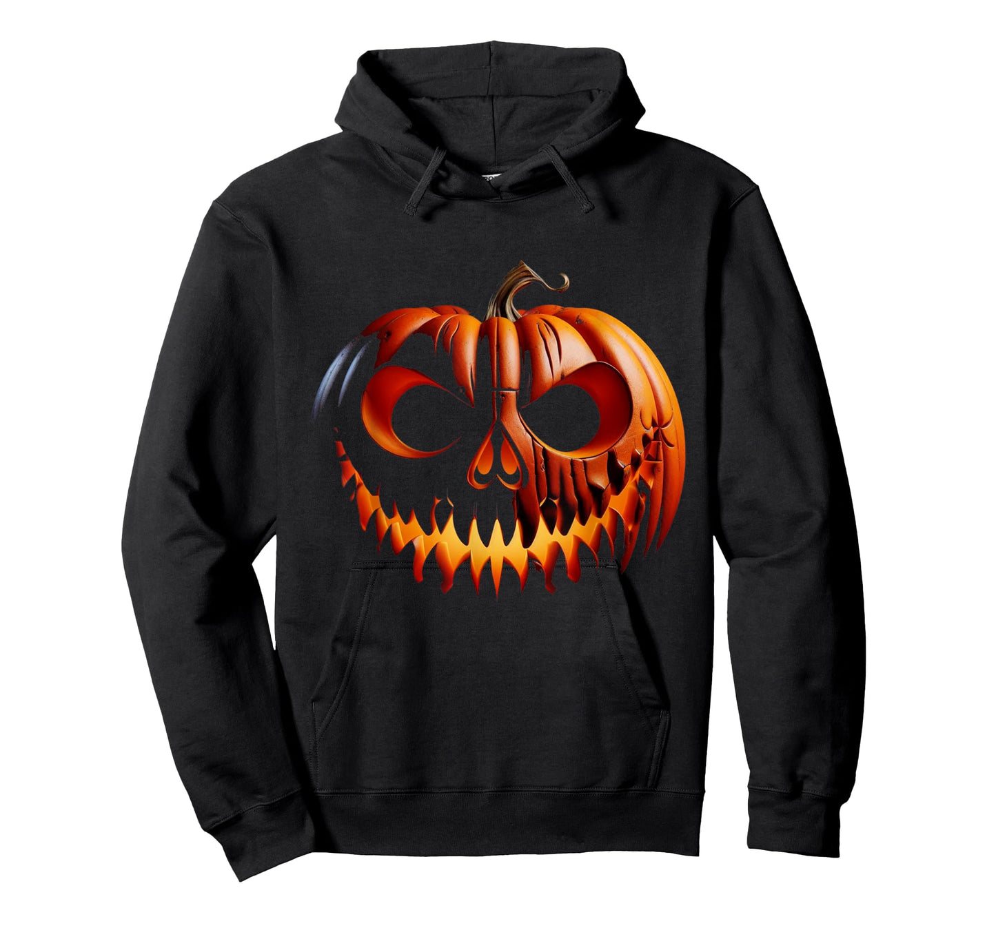 Spooky Pumpkin Face Monster Halloween Costume T-Shirt