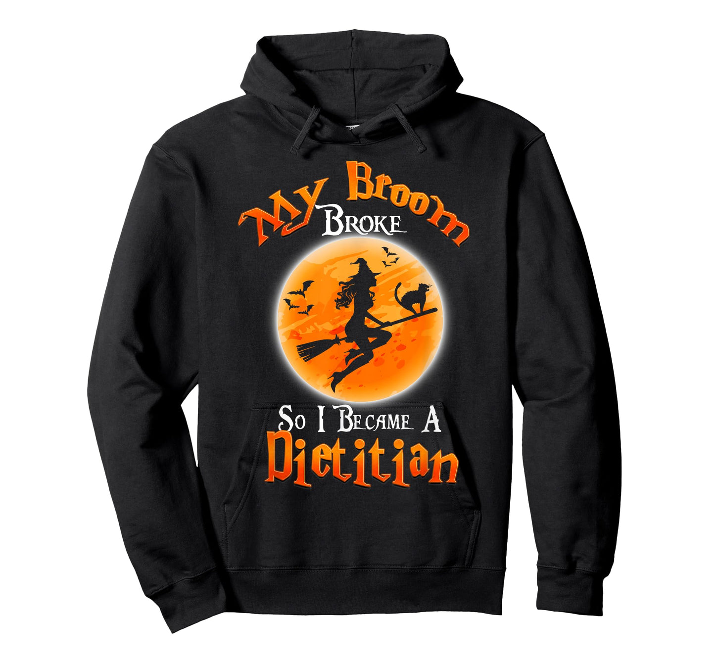 Broom Broke So I Became A Dietitian Halloween Costume T-Shirt