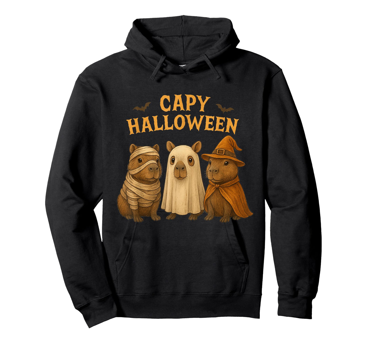 Capy Halloween Boys Girls Cute Capybara Halloween Costume T-Shirt