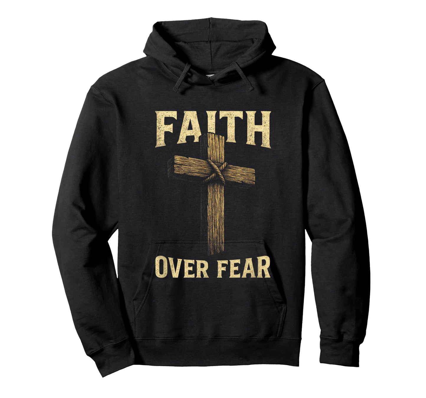 Faith Over Fear - Christian Cross Patriot T-Shirt