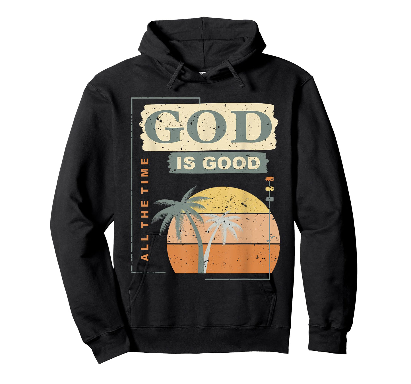 Cool Retro Christian Saying T Shirt God Is Good All The Time T-Shirt