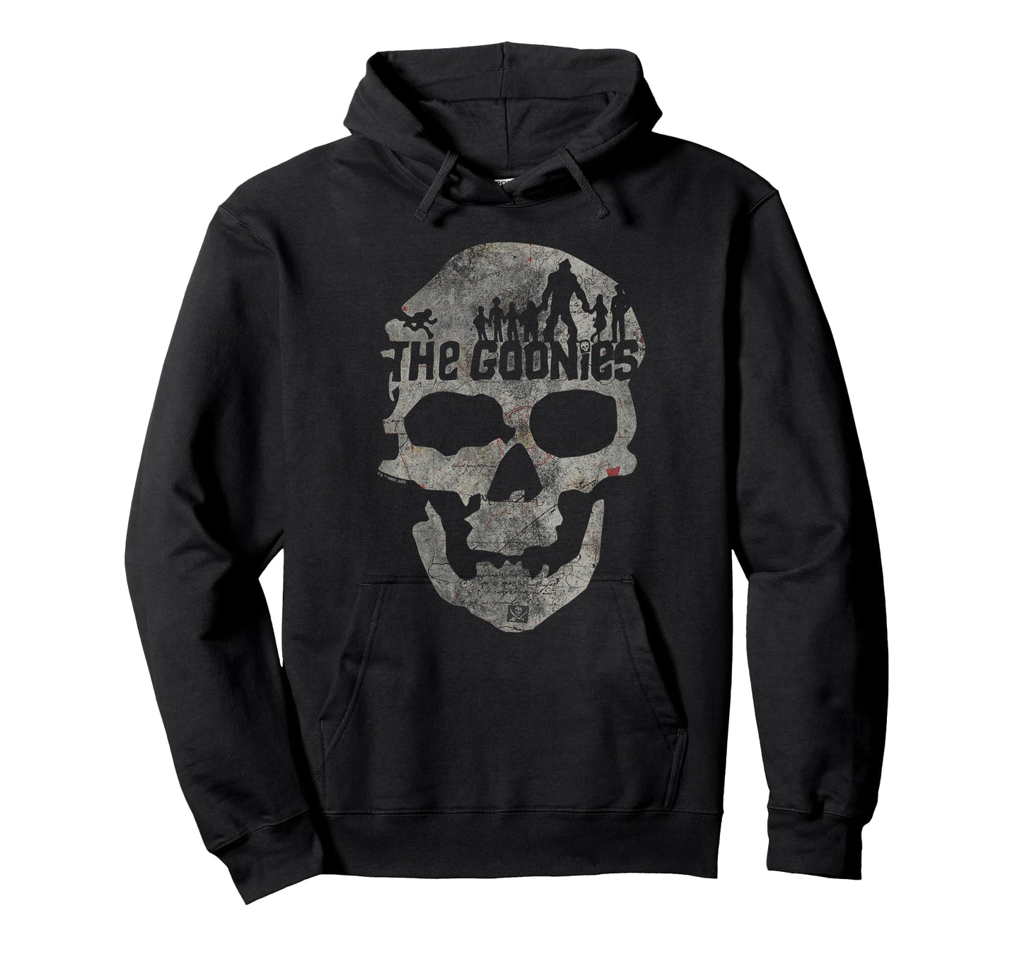 The Goonies Skull on Black T-Shirt