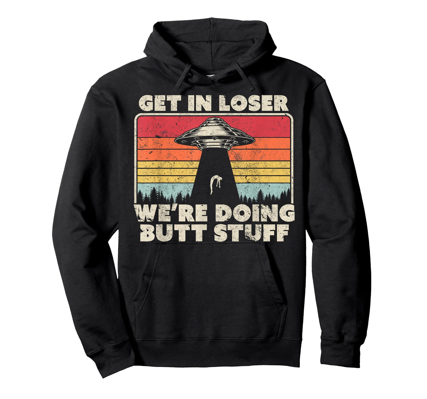 Get In Loser Alien UFO Shirt Vintage T-Shirt
