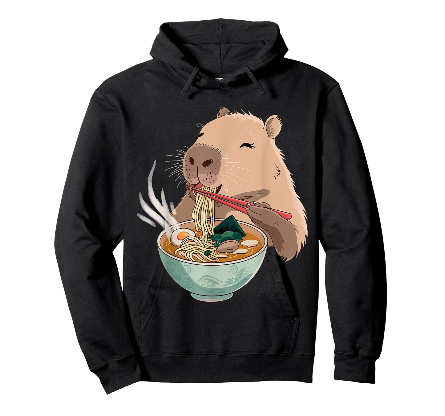 Kawaii Capybara Eating Japanese Ramen Men Women Girls Kids T-Shirt