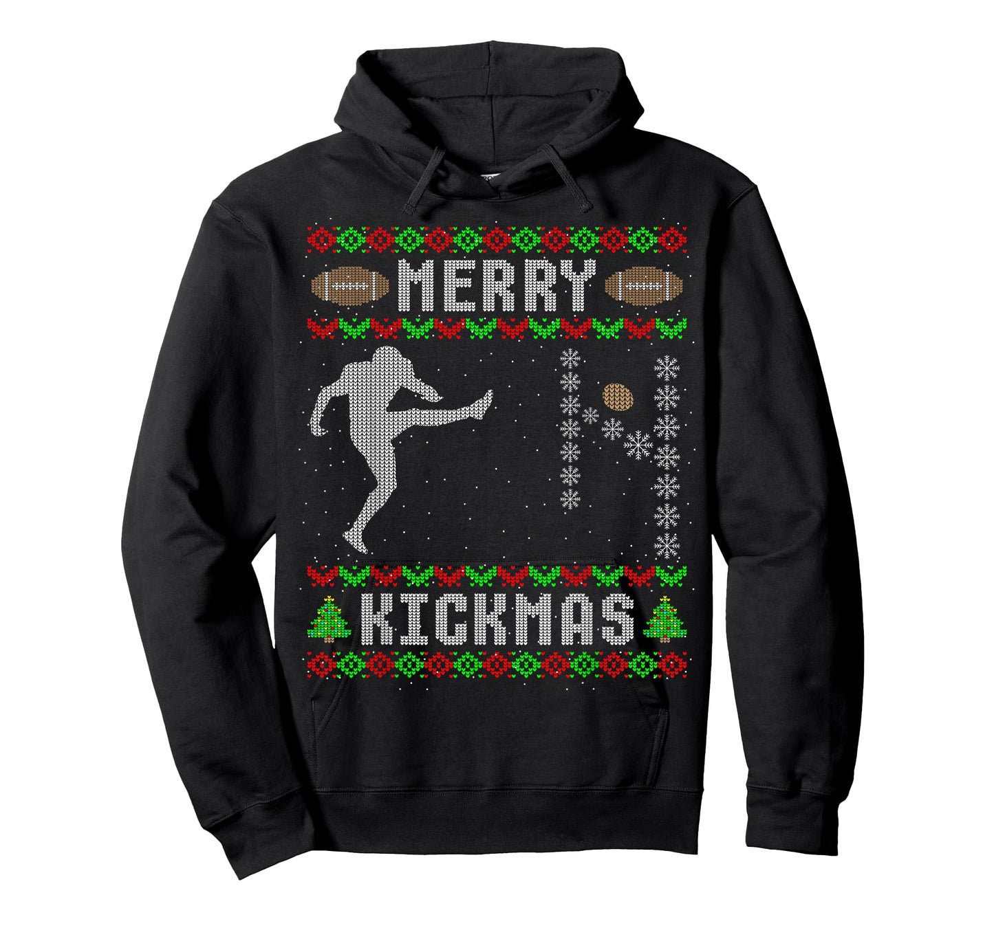 Funny Ugly Christmas Football Sport Team Kicker T-Shirt