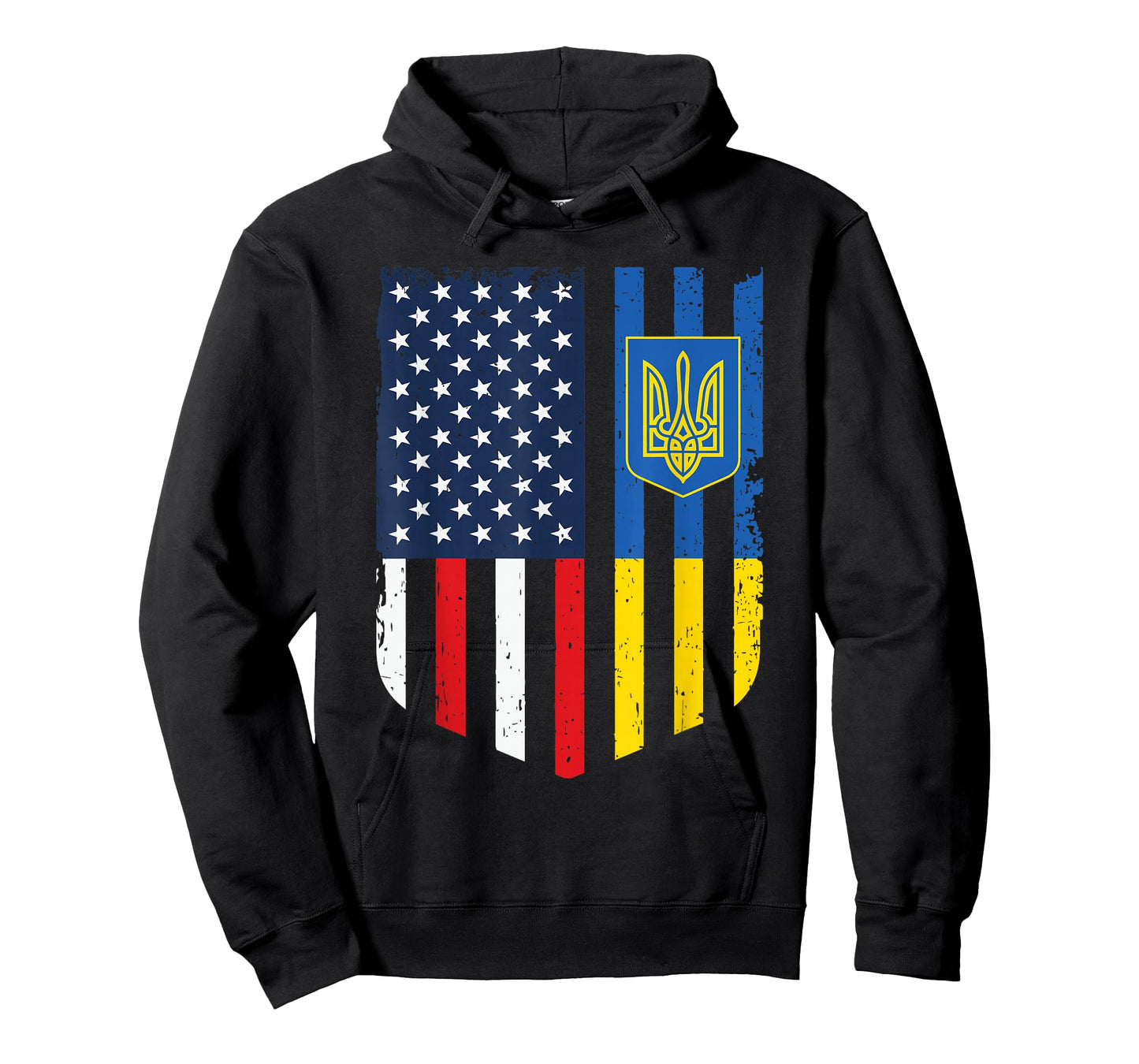Ukrainian American USA Flag Patriot America Ukraine Roots T-Shirt