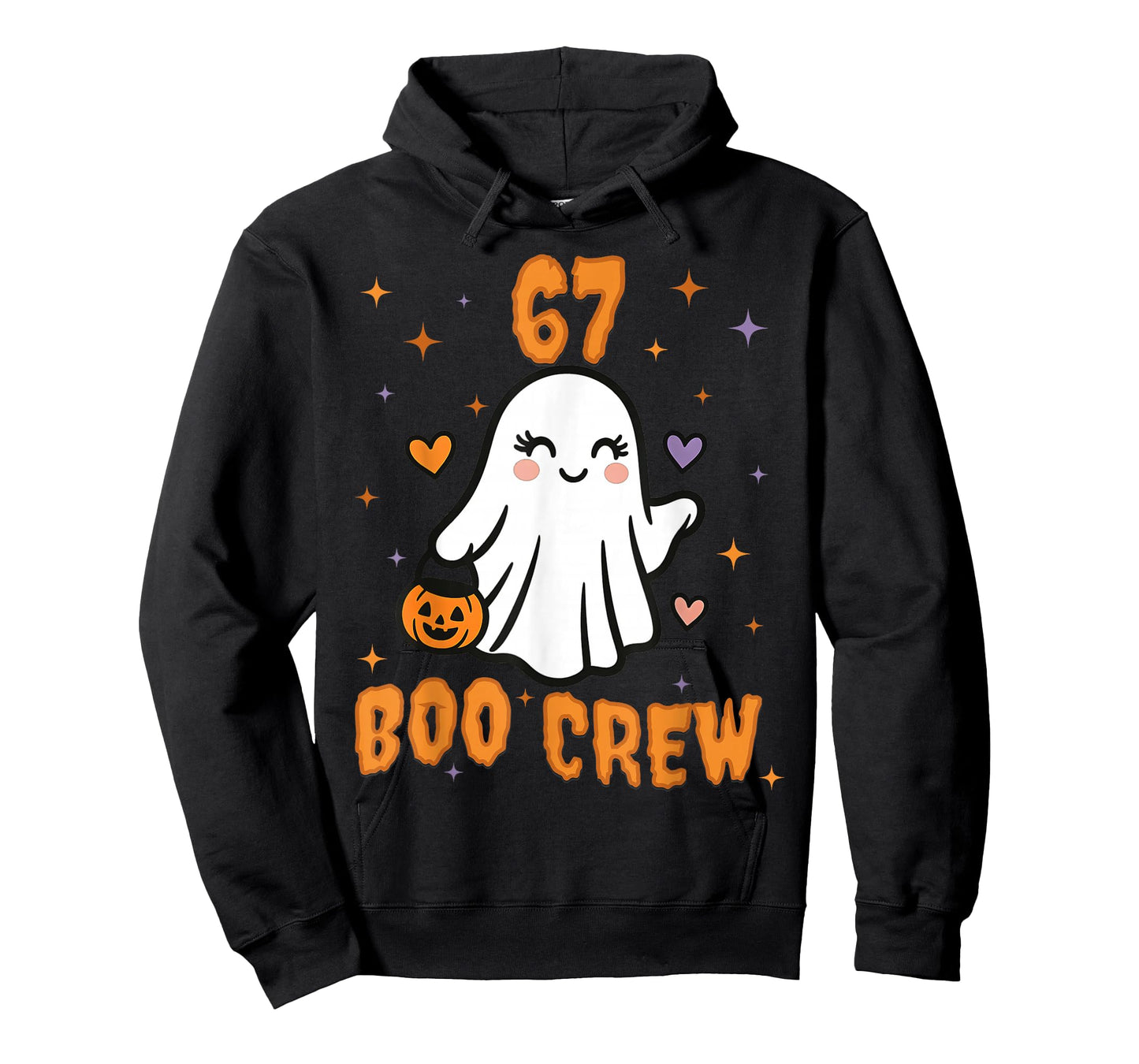 67 Halloween Ghost Boo Crew Matching Funny Brainrot Girls T-Shirt