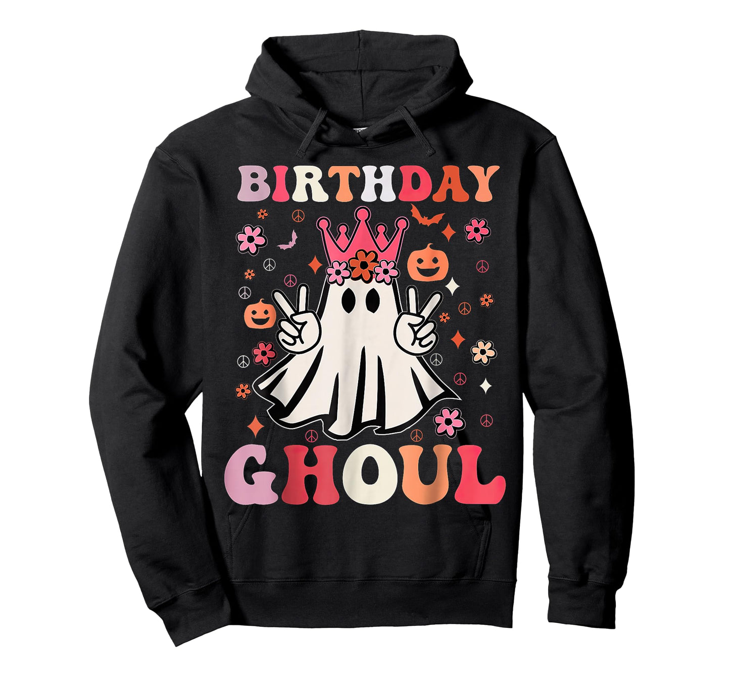 Birthday Ghoul Floral Ghost Halloween T-Shirt