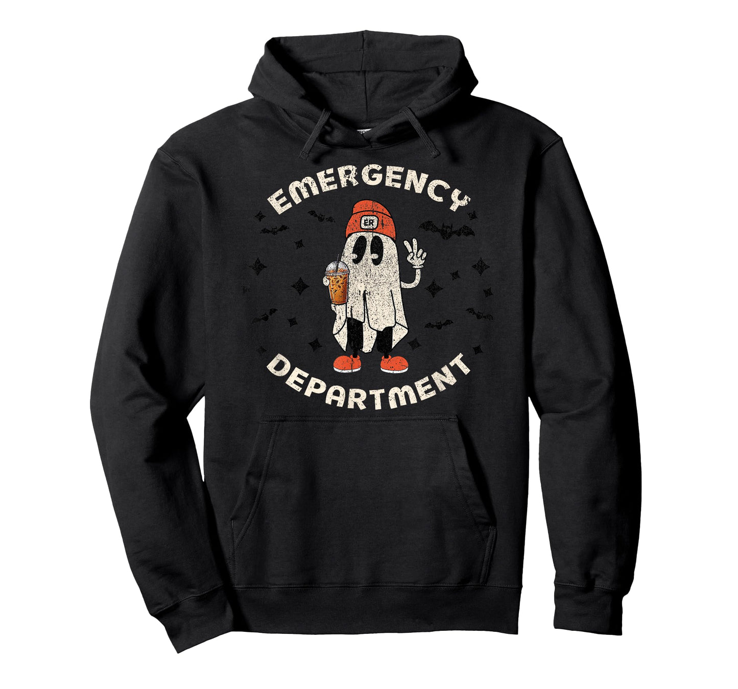 Halloween Emergency Department Ghost ER Nurse Tech ED Nurse T-Shirt