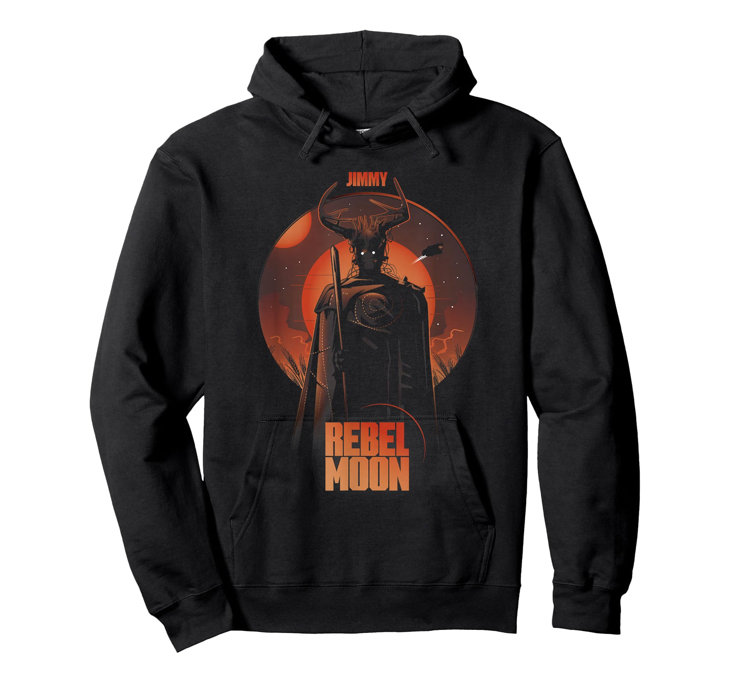 Rebel Moon Red Galactic Jimmy Celestial Silhouette Poster T-Shirt