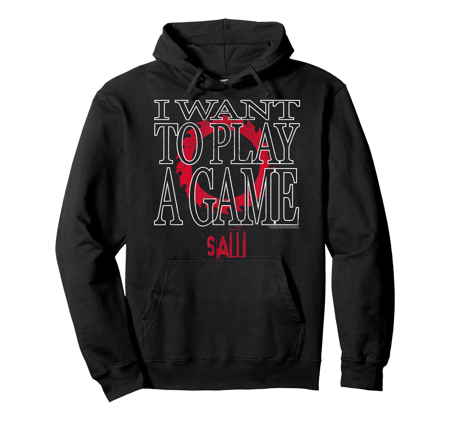 Saw I Want to Play a Game Saw Blade Horror Movie T-Shirt
