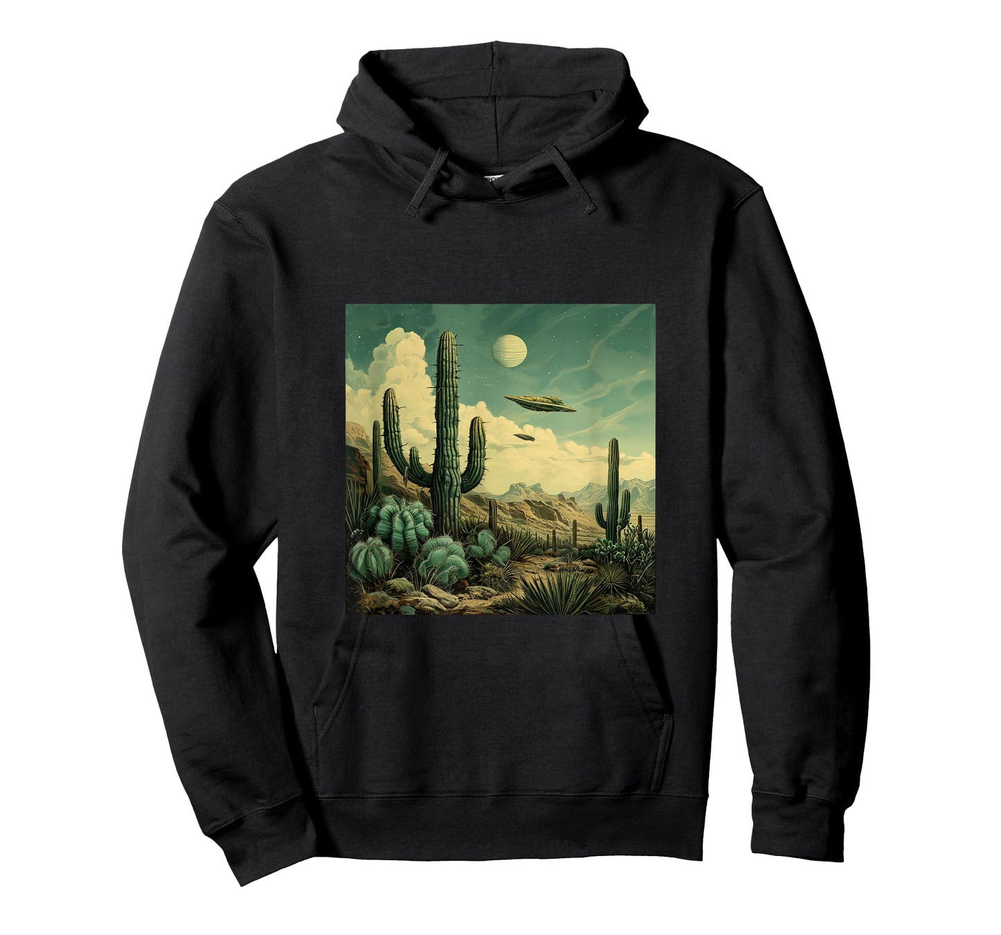 Flying Aliens UFO Cactus Desert T-Shirt
