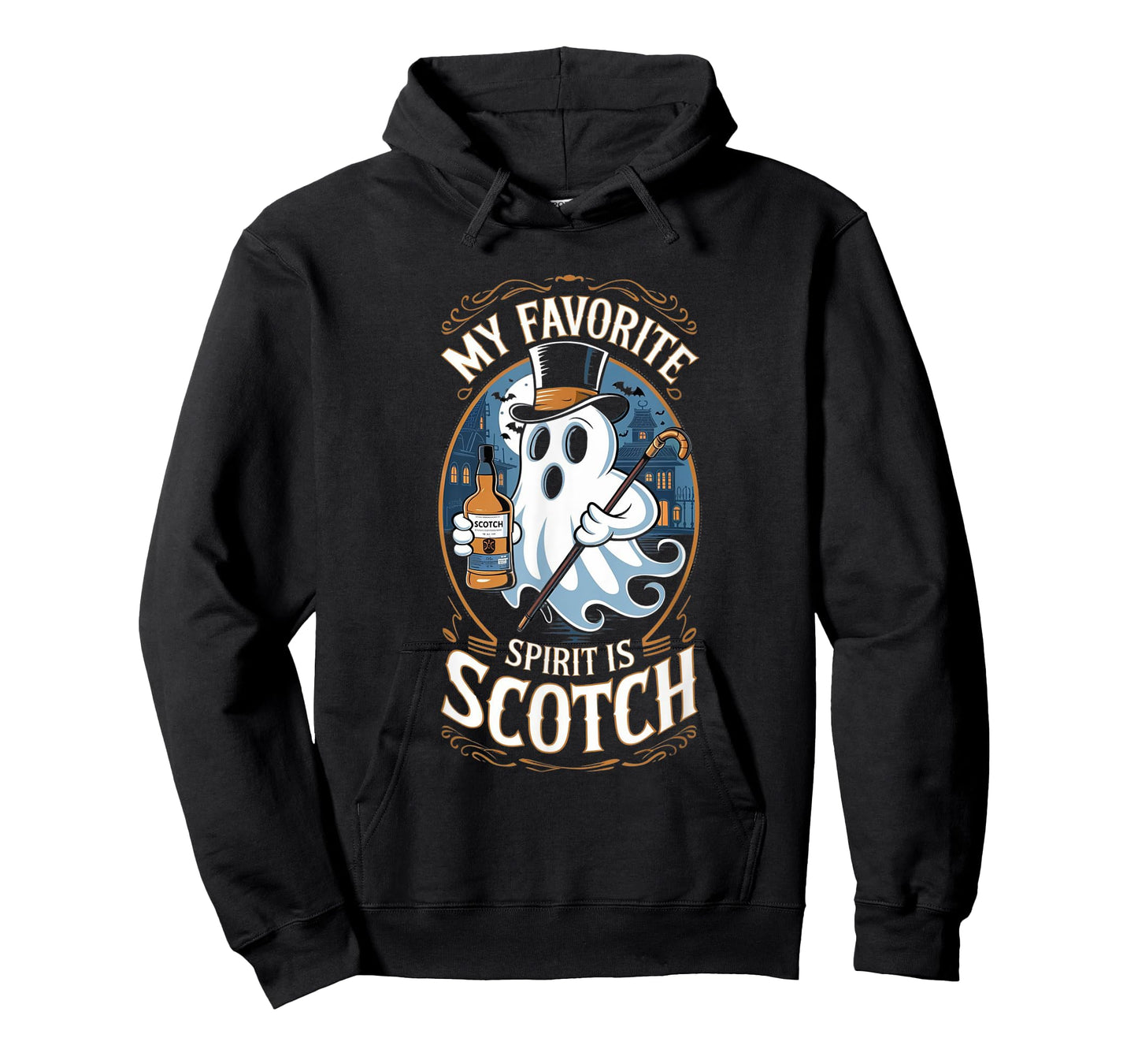My Favorite Spirit Is Scotch Ghost Halloween Funny T-Shirt