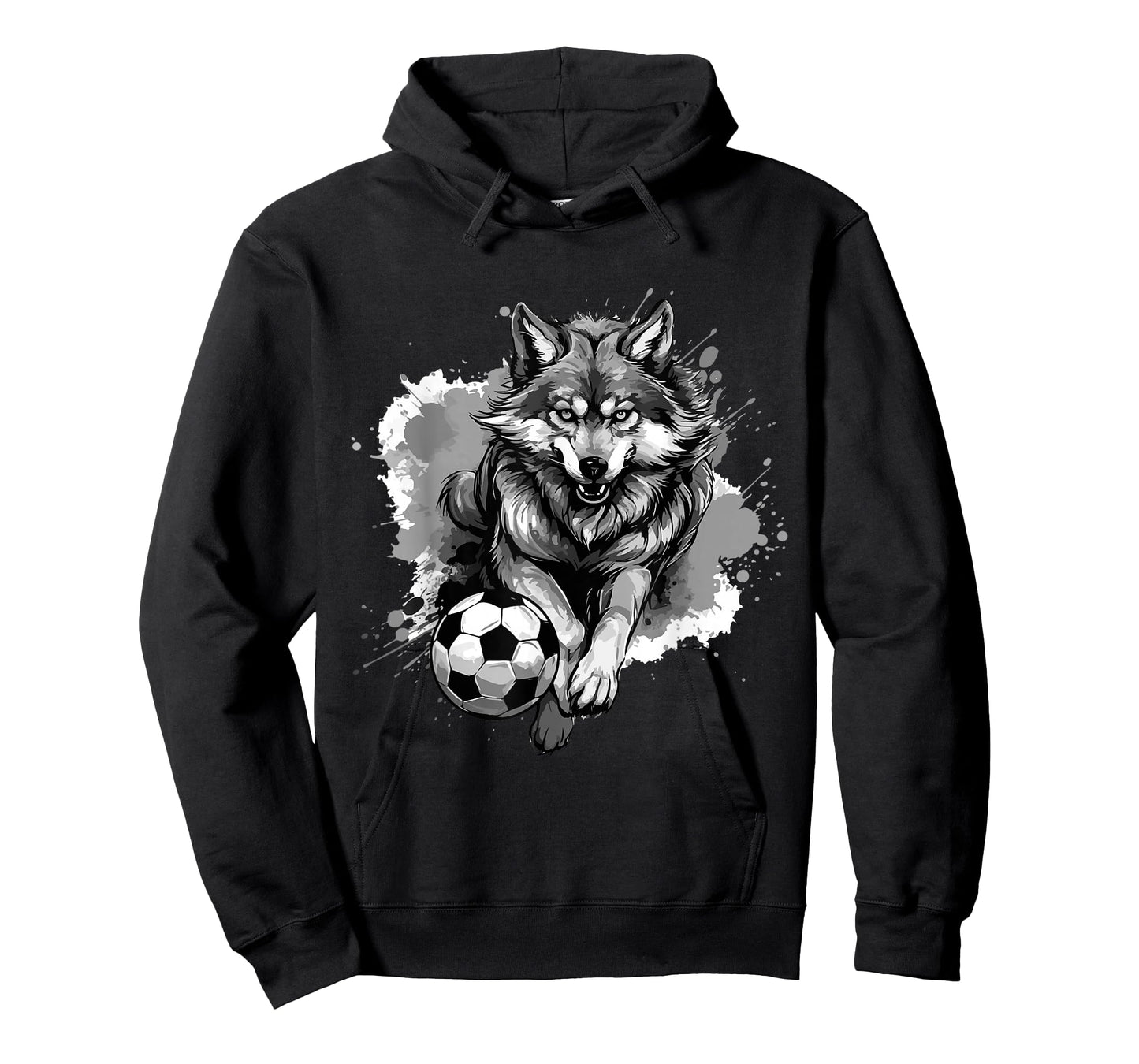 Wolf Playing Soccer | Animal Sports Team T-Shirt
