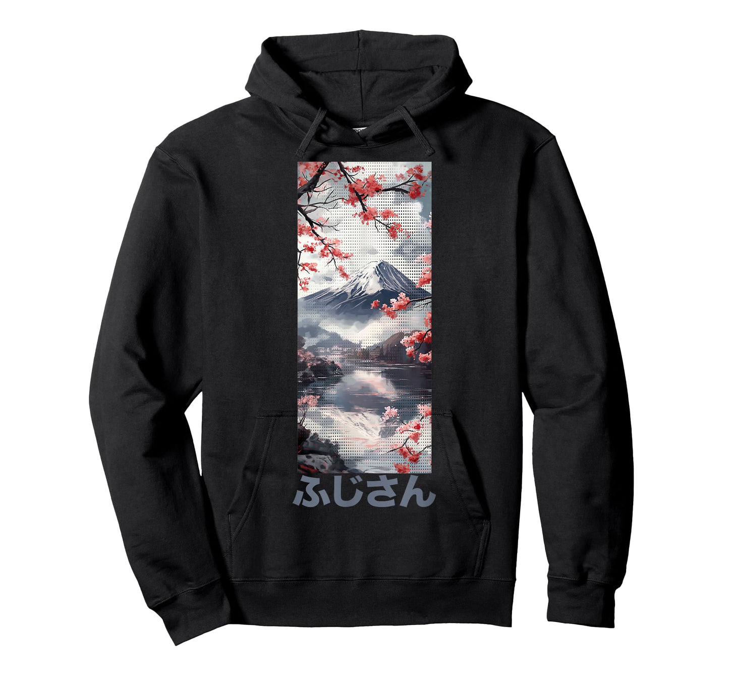 Japanese Aesthetic | Mount Fuji & Cherry Blossom Lofi Design T-Shirt
