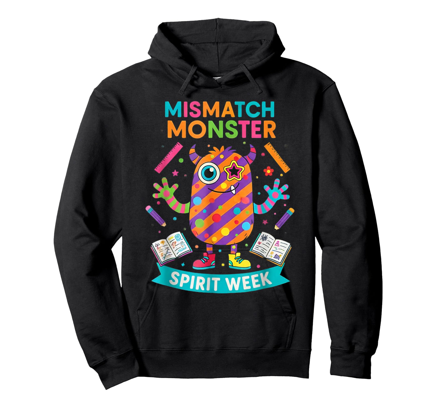 Wacky Monster Autumn Spirit Week Mismatch Day Design T-Shirt