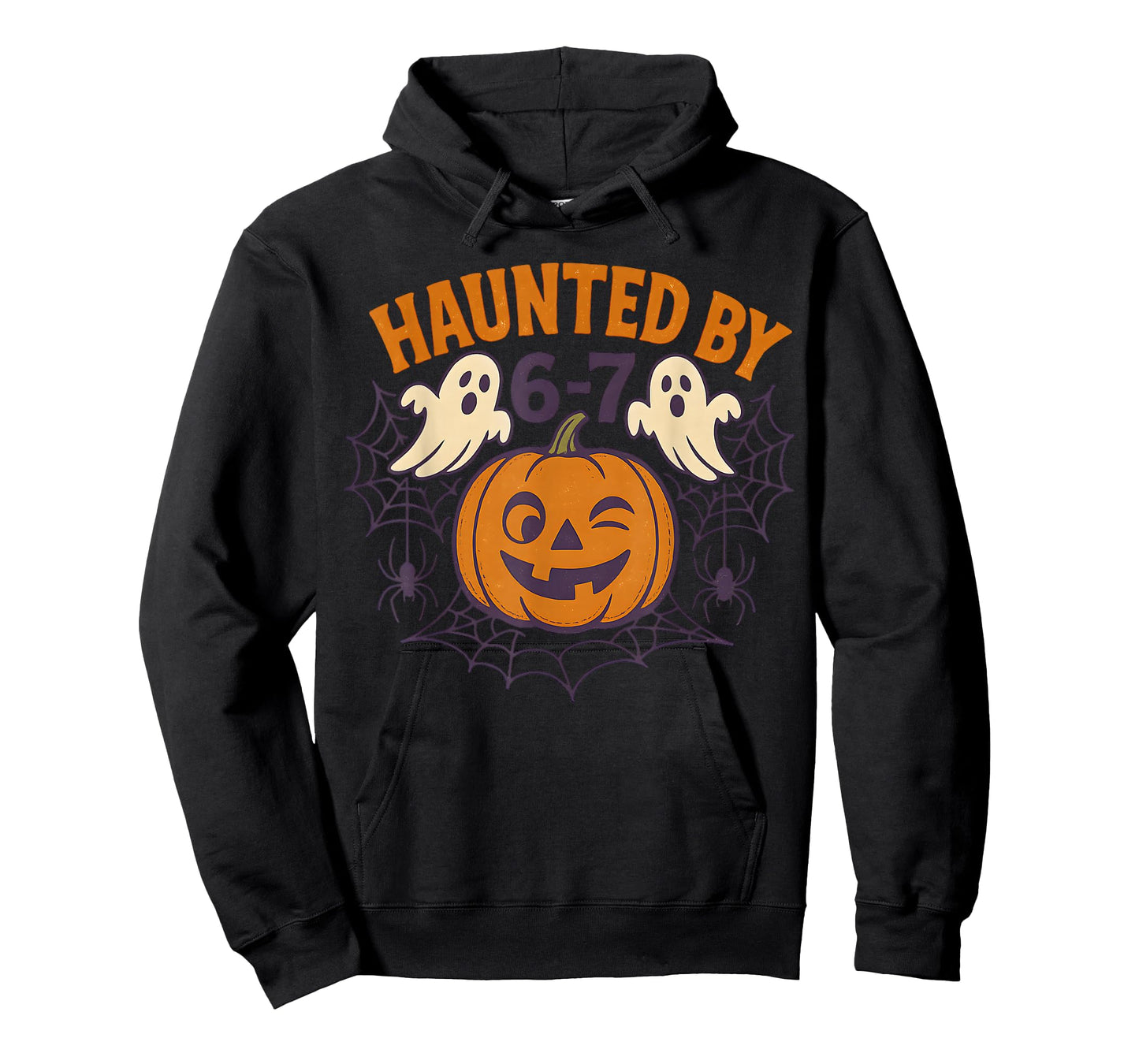 Haunted by 6-7 Retro Halloween 67 Ghost Pumpkin Funny Kids T-Shirt