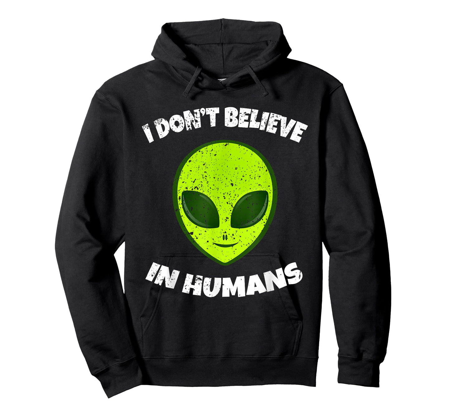 Green Alien I Don't Believe in Humans T-Shirt