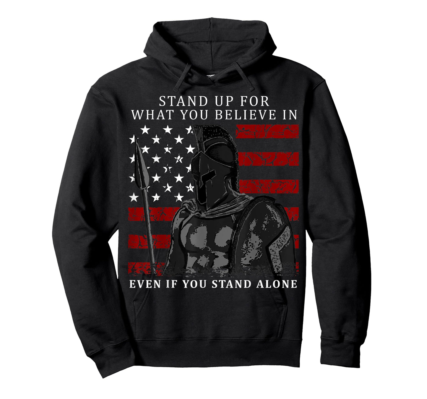 Spartan Warrior American Flag T-Shirt