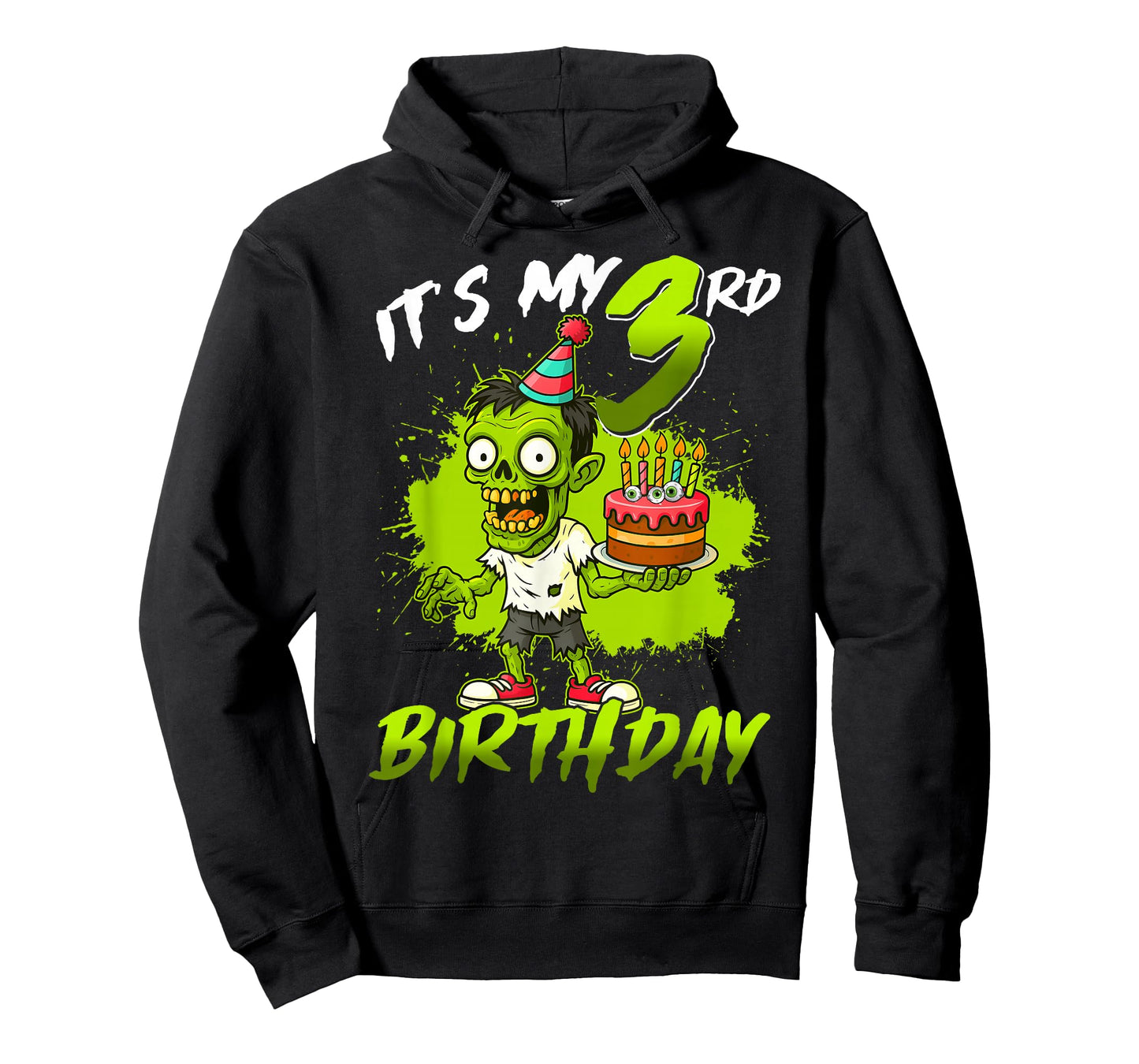It's My 3rd Birthday Zombie 3 Years Old Happy Halloween Kids T-Shirt