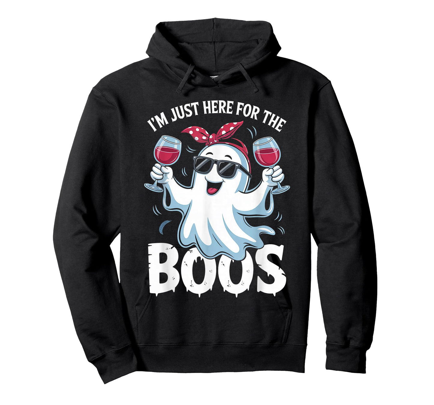I'm Just Here for The Boos Cute Ghost Funny Halloween Women T-Shirt