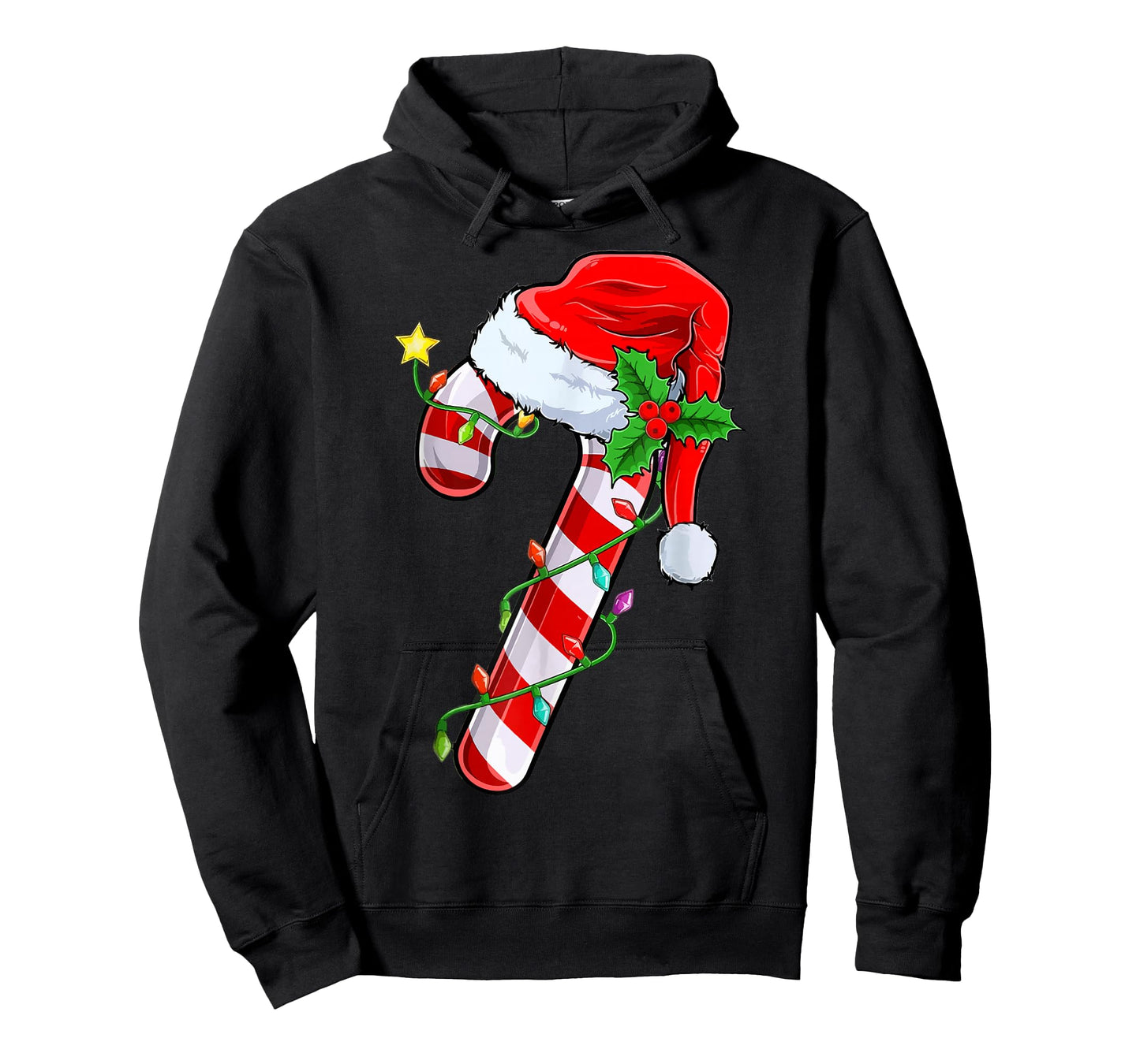 Christmas Candy Cane Santa Xmas Kids Toddler Youth Women Men T-Shirt