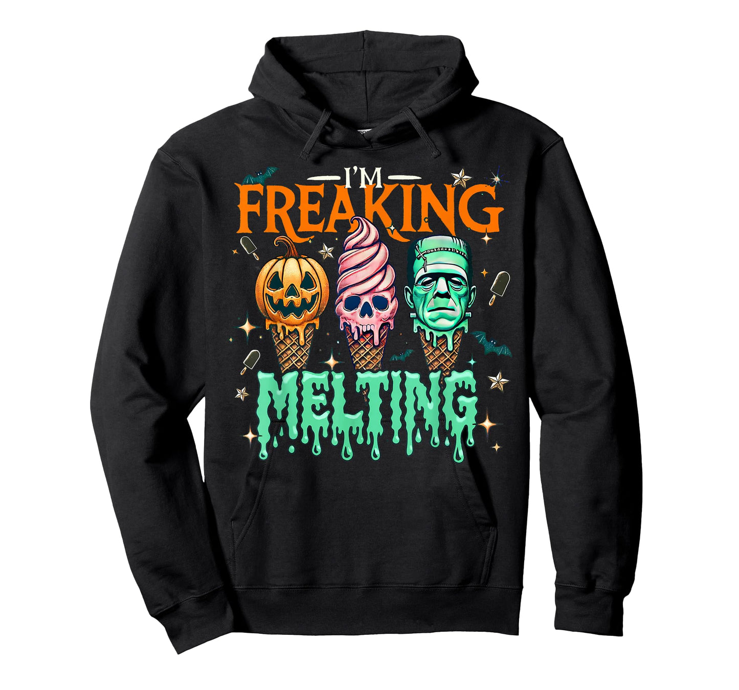 I'm Freaking Melting Ice Cream Halloween Spooky Season Funny T-Shirt