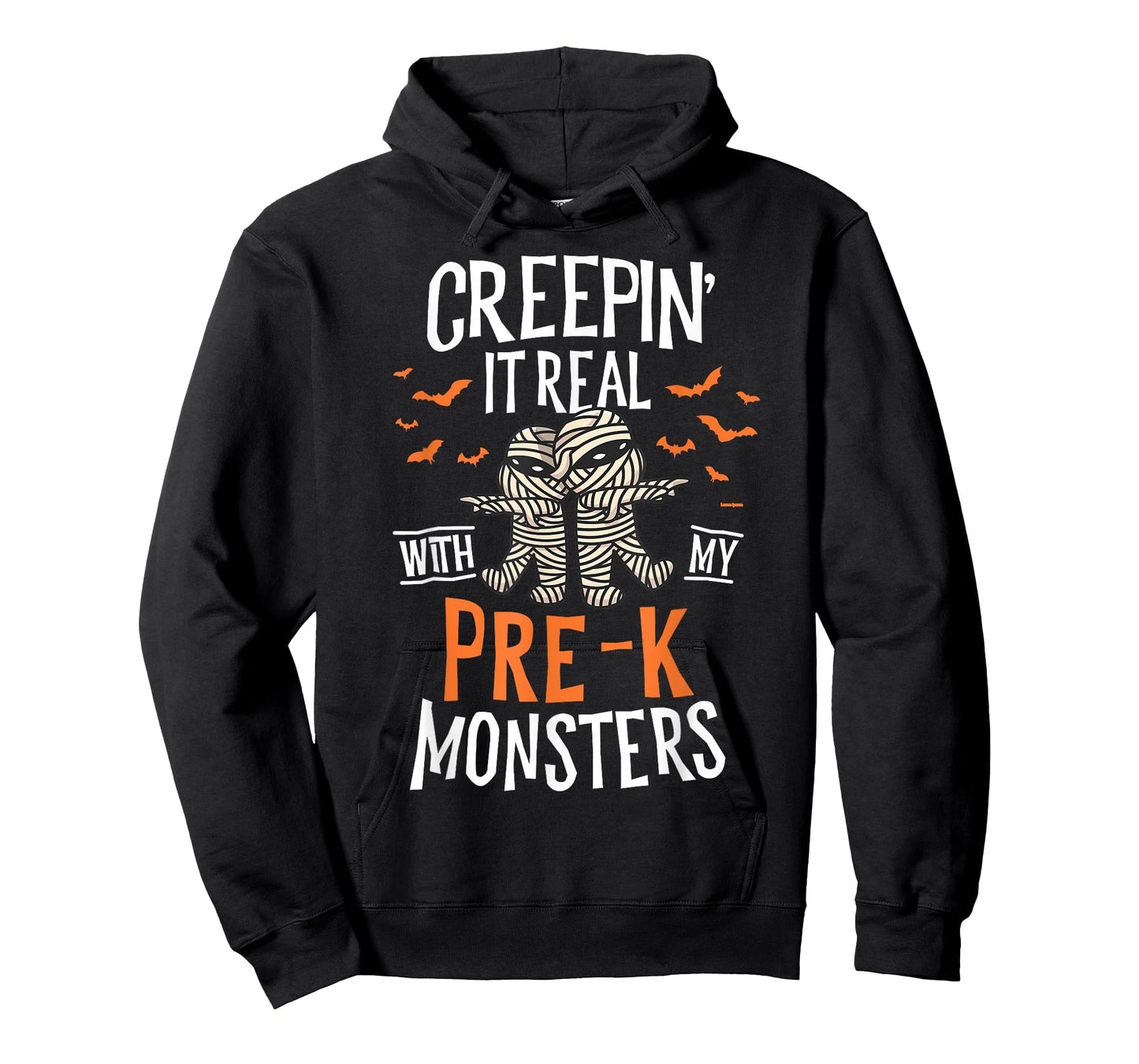 Creepin It Real Pre-K Monsters Halloween Preschool Teacher T-Shirt