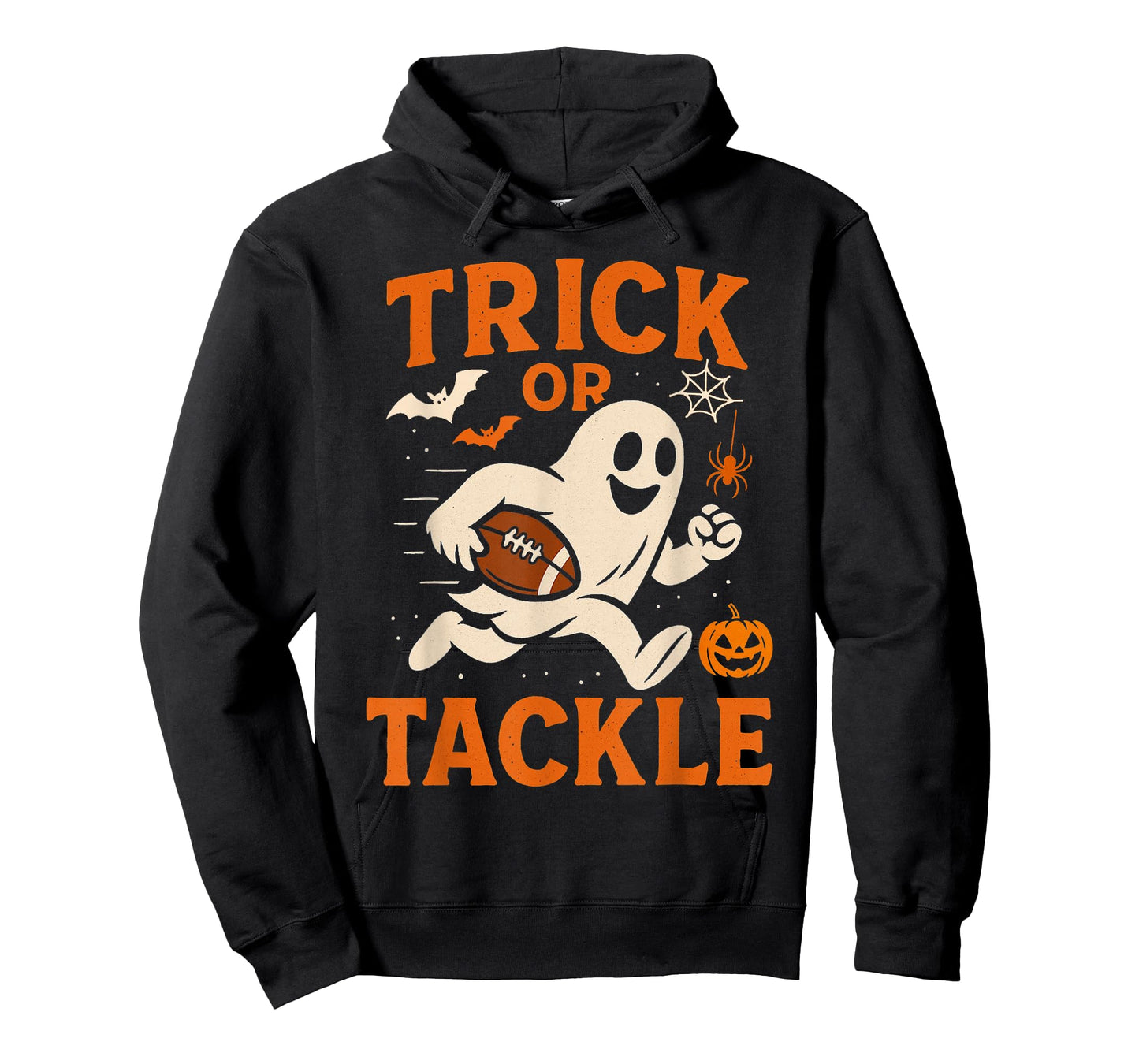 Halloween Ghost Funny Football Shirt for Boys Kids Women T-Shirt