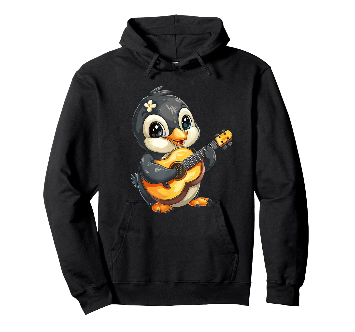 Penguin Playing Ukulele - Penguin Kawaii T-Shirt