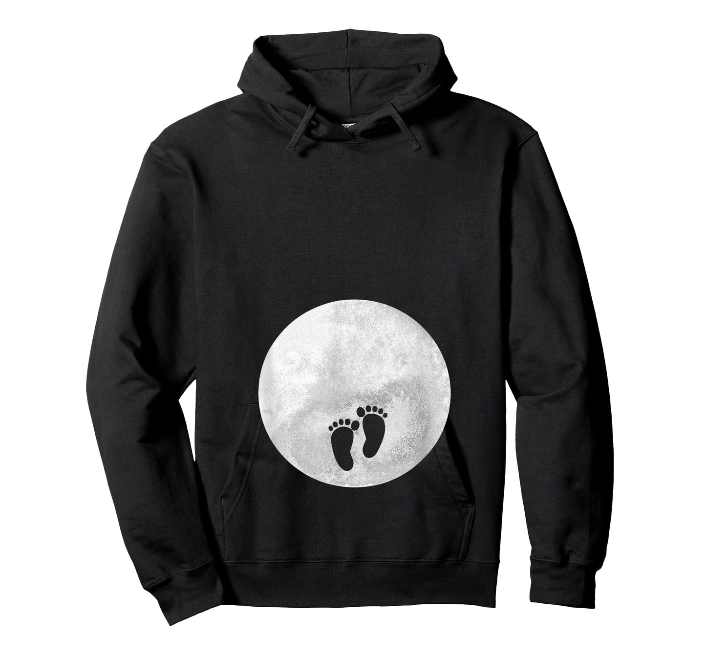 Full Moon Belly Pregnancy Announcement Baby footsteps T-Shirt