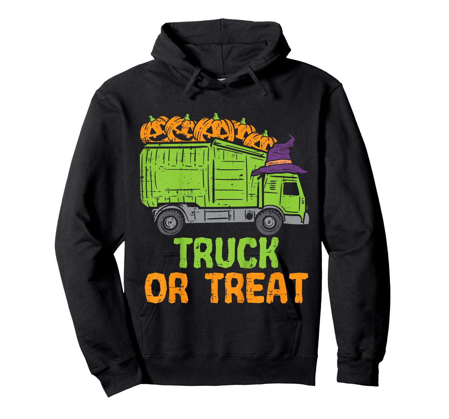 Kids Garbage Truck Pumpkins Toddler Baby Boys Halloween Kids T-Shirt