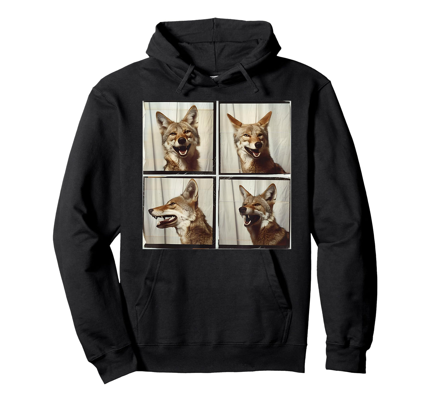 Cool Coyote Wolf Funny Animal Photobooth Smiling Coyote T-Shirt