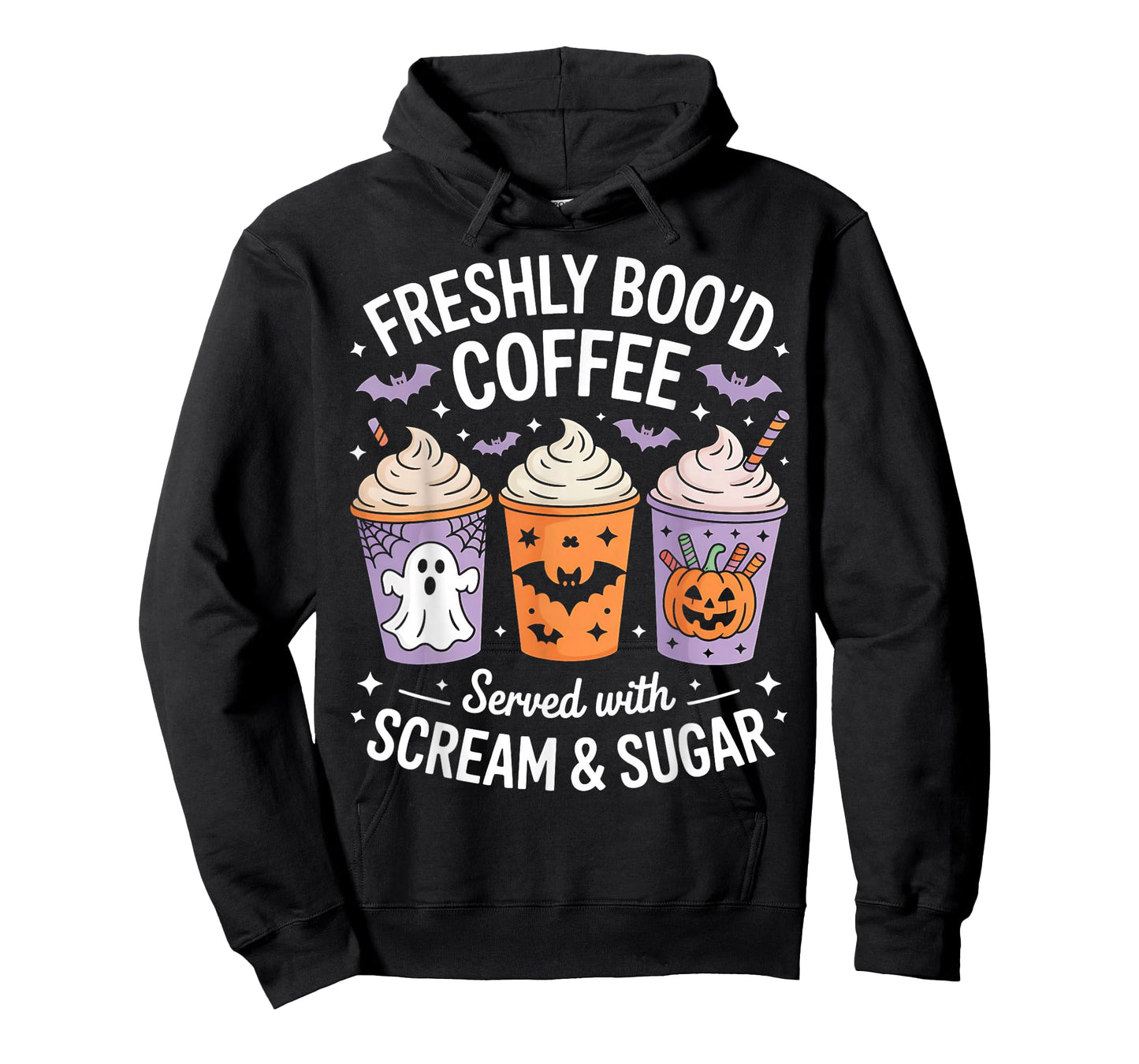 Retro Freshly Boo'd Coffee Lovers Ghost Halloween T-Shirt