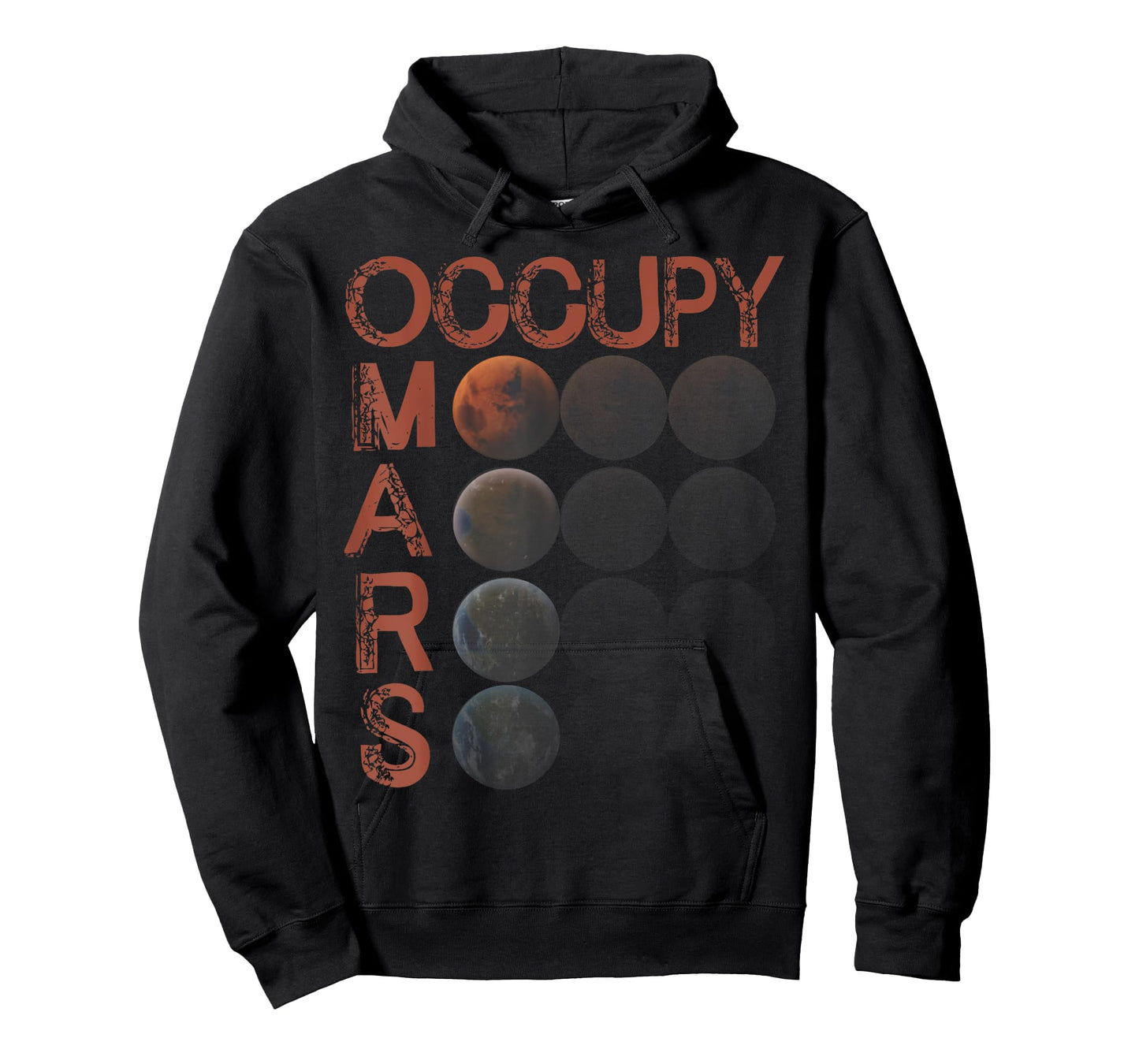 Occupy Mars Shirt Space Planet Science Vintage Astronomy T-Shirt