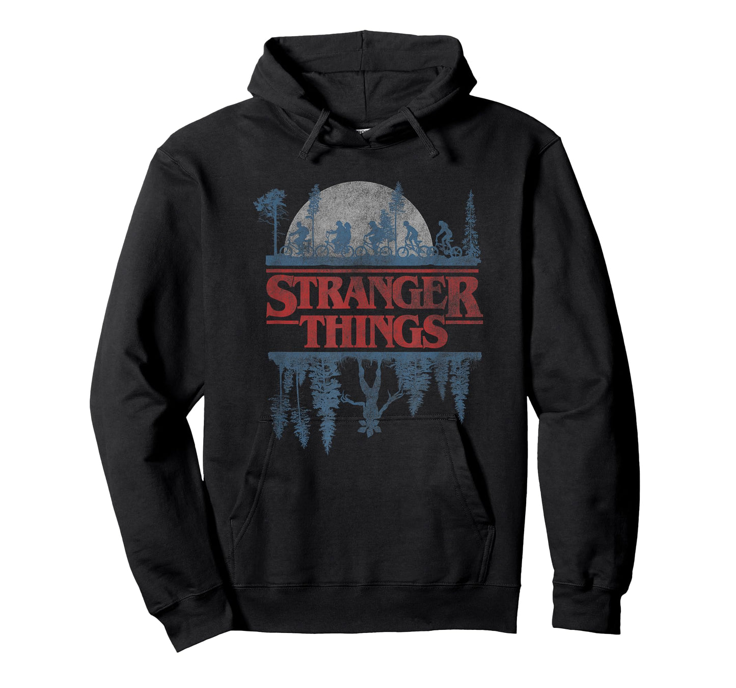 Stranger Things Blue Gradient Shadow Upside Down Logo T-Shirt