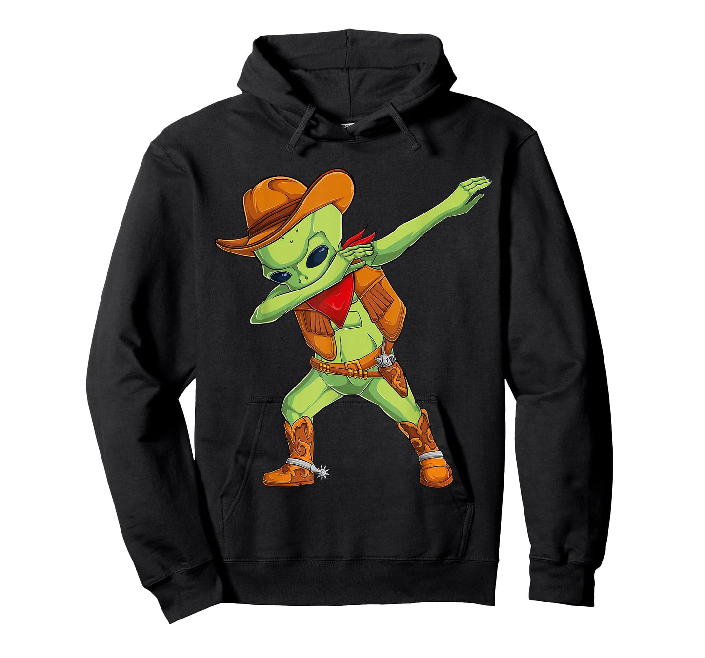 Dabbing alien cowboy costume Halloween kids UFO cosplay men T-Shirt