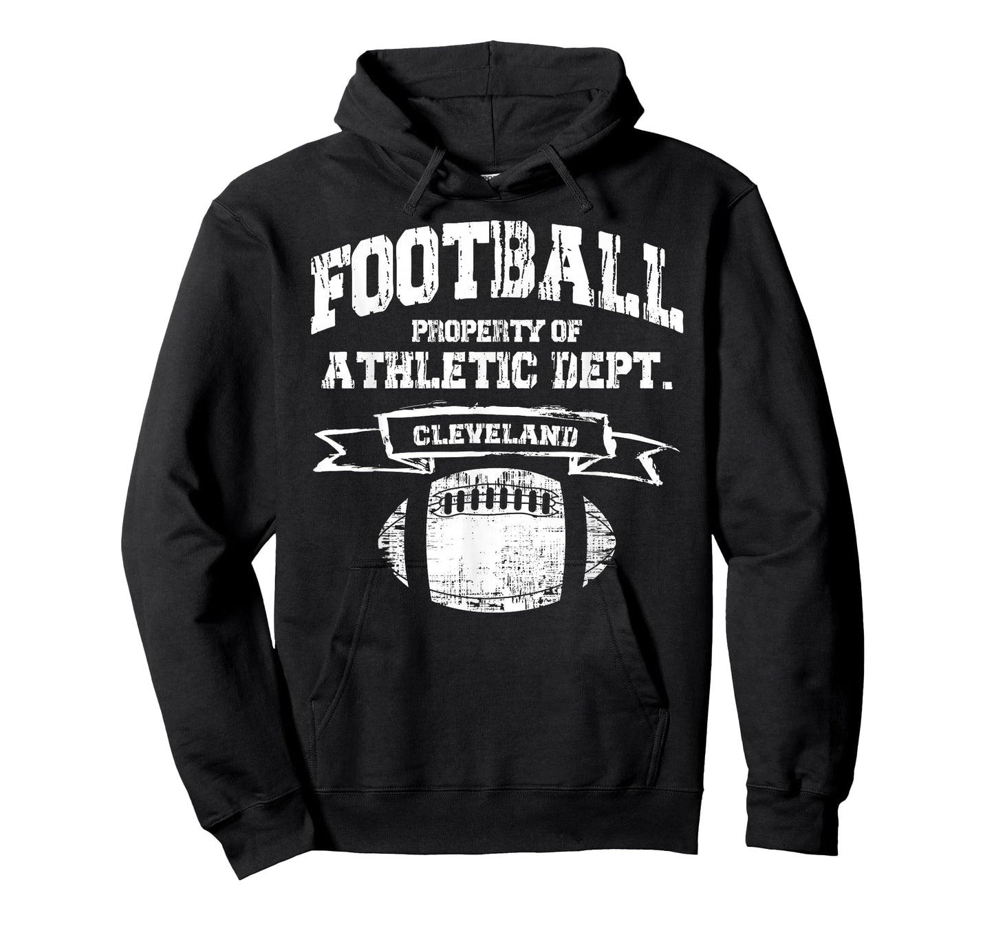 Cleveland Football Property Of Athletic Dept. Retro Grunge T-Shirt